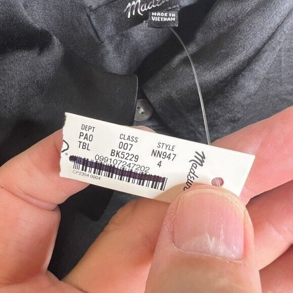 Madewell Black Button-Up Blouse - Picture 6 of 8